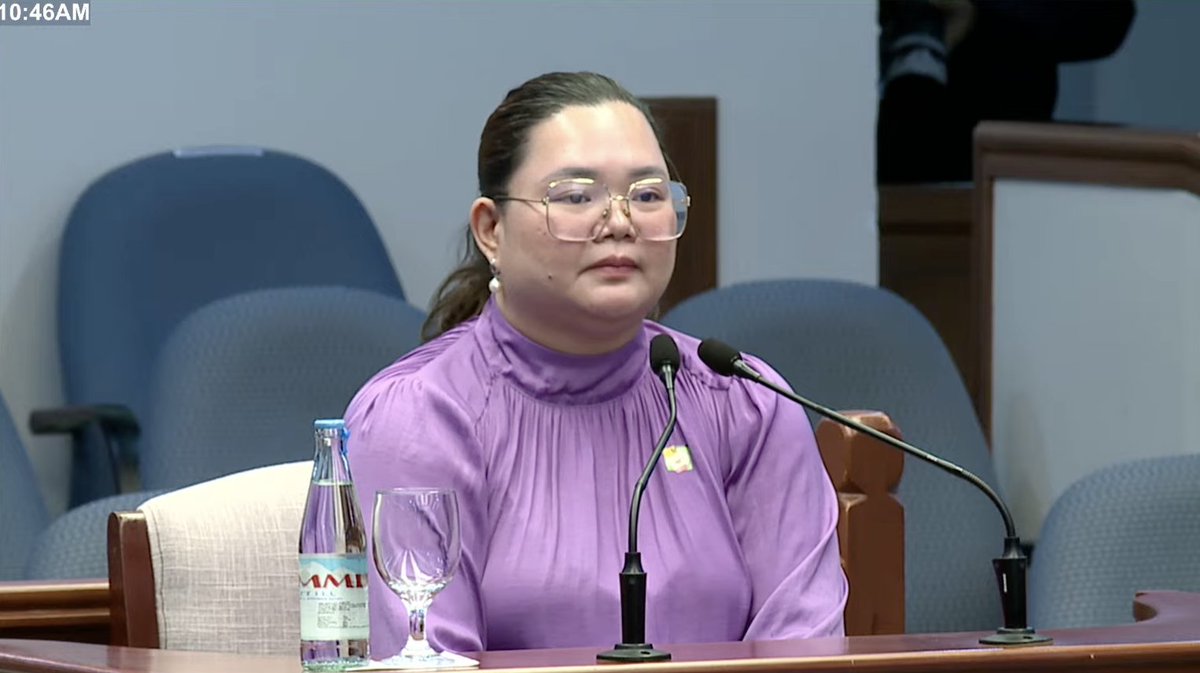 PhilippineStar's tweet photo. ‘KAYO PO ‘YUNG PINAKAKALMADO AT MALUMANAY NA TESTIGO’

Presiding officer Chiz Escudero compliments Atty. Niña Aguilar, head of the anti-money laundering division of Metrobank, for being the “most calm” witness they had.

“Kayo po ‘yung pinakakalmado at malumanay na testigo so far na nakaharap po namin. Maraming salamat. Nawa’y mahawa po kaming lahat sa inyo,” he said on Wednesday, the 35th day of the impeachment trial.

LIVE: https://t.co/5hUrG3pTx3