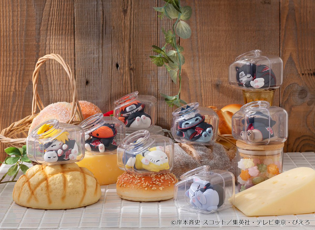 megahouse_tori's tweet photo. 【#NARUTO】

◤商品ページ公開！◢

🌙━━━━━━━━━━━
MEGA CAT PROJECT 
NARUTO-ナルト- 疾風伝 
おやすみニャルト！
あつまれ”暁”編 その2
━━━━━━━━━🐈💤

小瓶の中でトロけているニャルトたちがかわいいシリーズに
”暁”編 その2が登場メガ☽🐈💤

⏰予約開始は10月8日(木)

予約情報は当アカでお知らせメガ！
https://t.co/XehVMRrDYK

#ナルト #MEGACATPROJECT