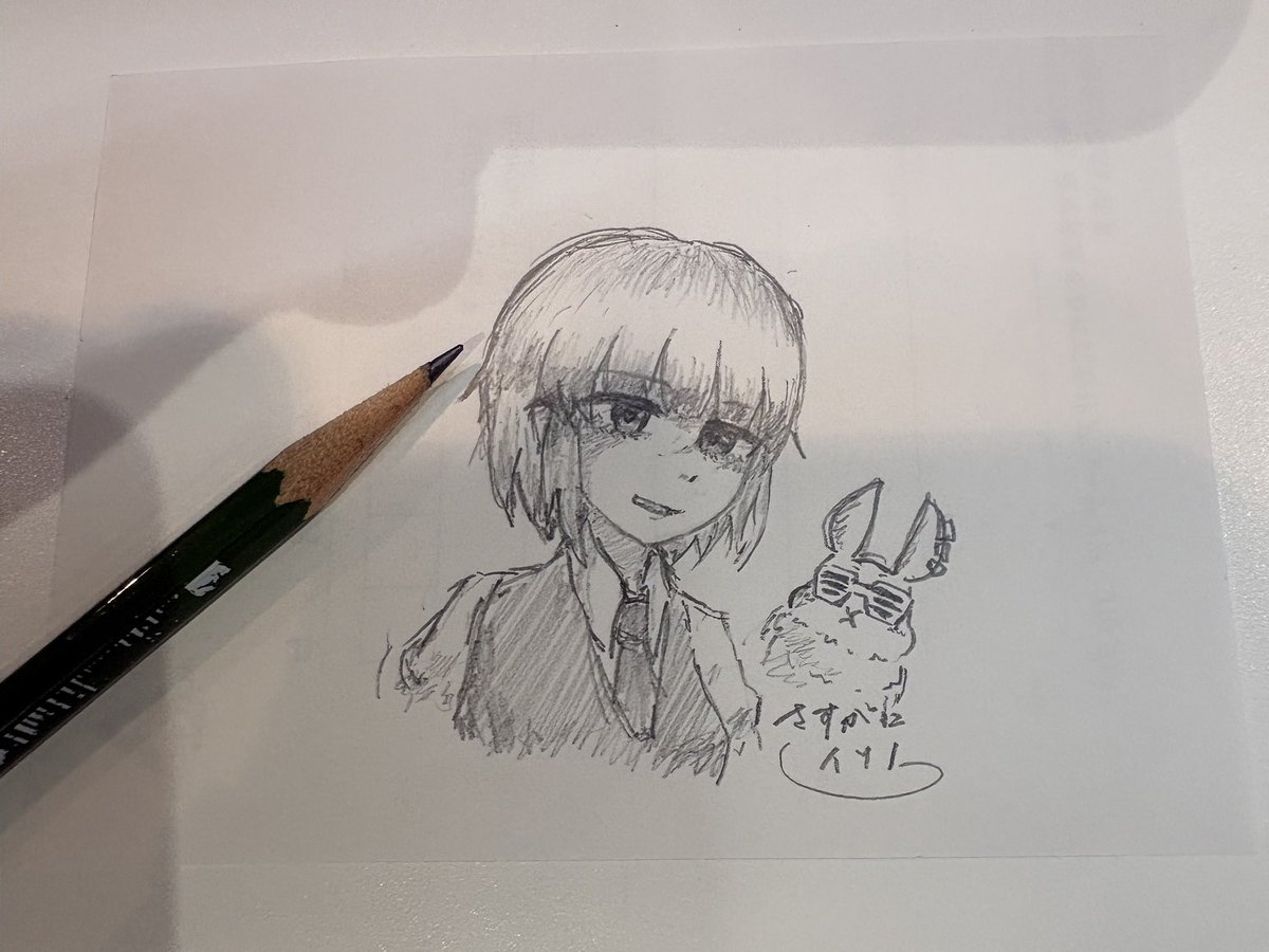 Cybea_Twitch's tweet photo. 珍しく暇だったので上司の目を盗んで落書き https://t.co/8VhPDSXIkr