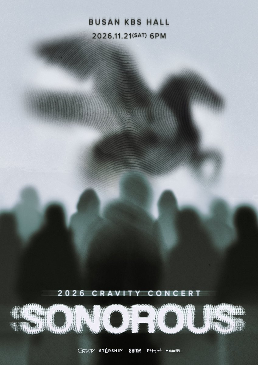 CRAVITYstarship's tweet photo. [📢]
2026 CRAVITY CONCERT
<SONOROUS> 상세 페이지 안내

▪️BUSAN
✔Date
- 2026.11.21 (SAT) 6PM (KST)

✔Venue
- 부산 KBS홀

🇰🇷 https://t.co/0wj2BXxBMY
🌐 https://t.co/j9SENev8k3

#CRAVITY #크래비티
#SONOROUS https://t.co/UpnLbIK2mP