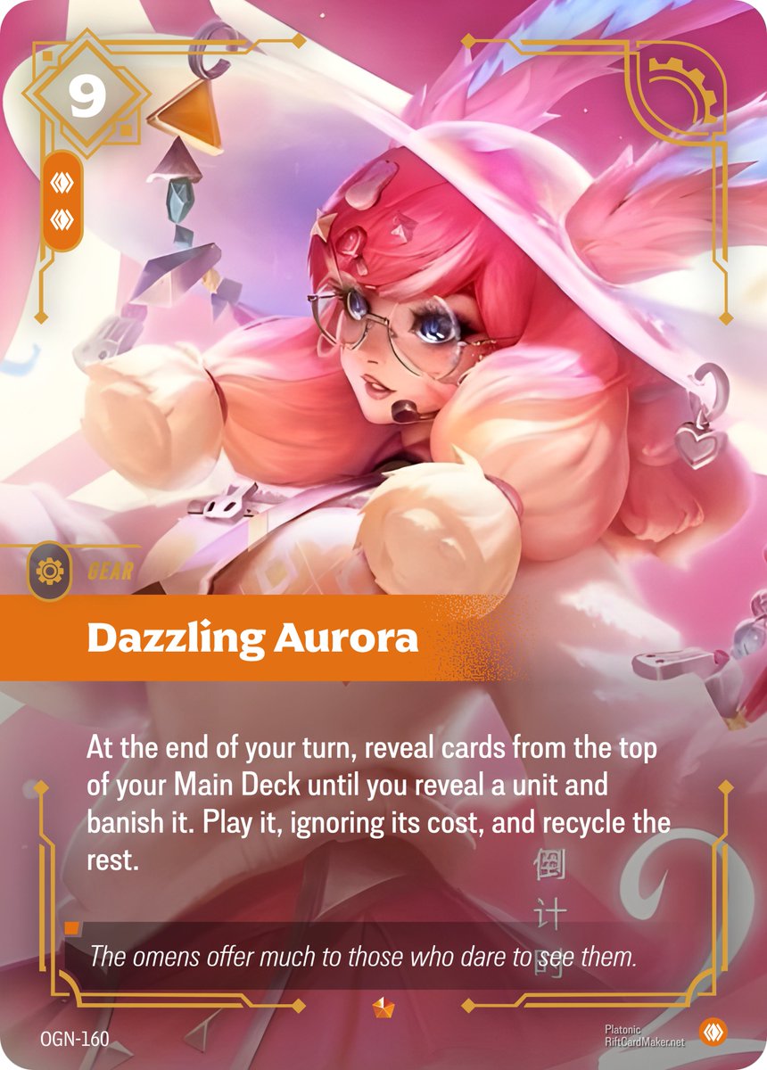 KappaOneRB's tweet photo. @Aurora_tism New Riftbound card just dropped #playriftbound #riftbound https://t.co/IbEEx6Ejiq