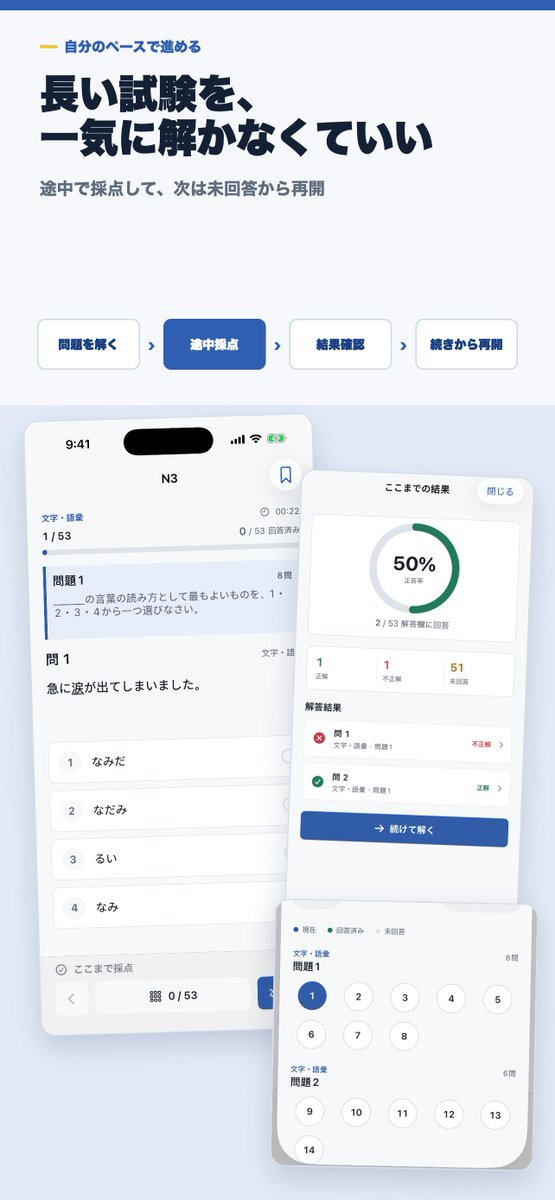 hap111111's tweet photo. N3の教材探しで、最初から全レベルをそろえなくてもいい。弊社JLPT iPhoneアプリは無料サンプルで試し、必要なレベルを買い切りで選べます。N1〜N4セットもありますが、まず今の目標を確認。サブスクではありません。
https://t.co/qFXERBK154 https://t.co/3hduljBtxR