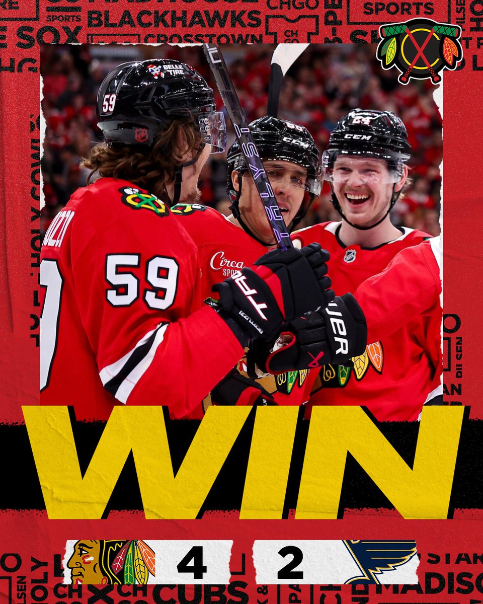 CHGO_Blackhawks's tweet photo. Undefeated at home 🏠

The Blackhawks beat the Blues 4-2 in the Home Opener... https://t.co/Ct0kJK3PWq