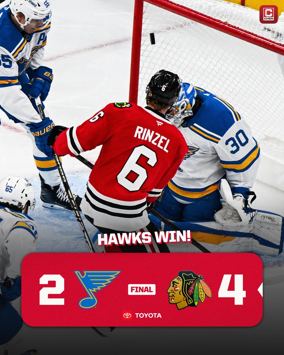 CHSN_Blackhawks's tweet photo. FIRST DUB OF THE SEASON ✅ https://t.co/REyxPvqDR2