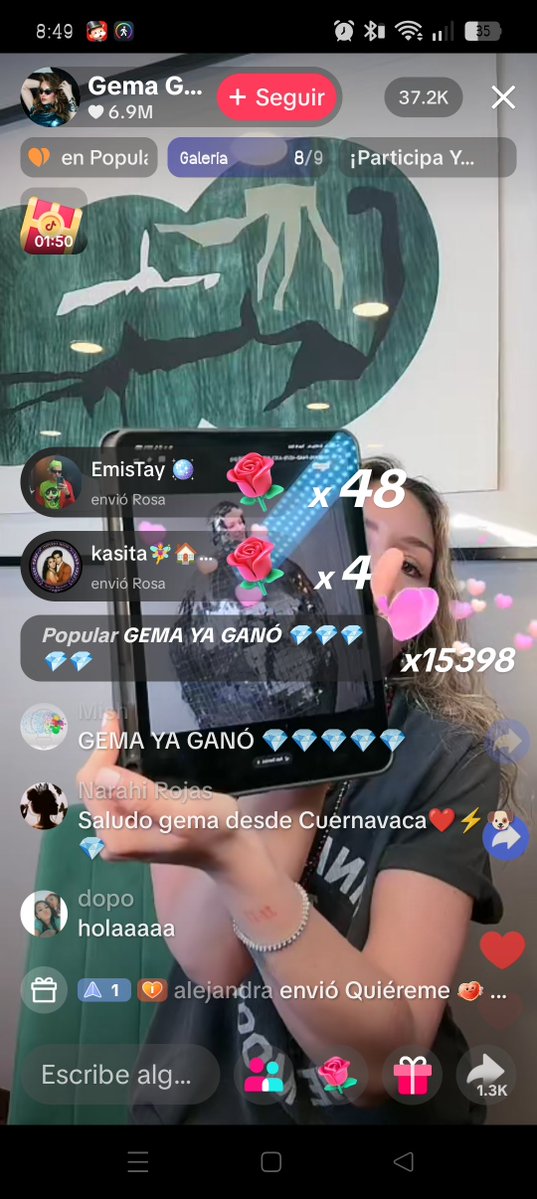 quedepayasa's tweet photo. IMAGINATE QUE LA 5TO LUGAR TIENE TANTAS PERSONAS Y LA MIERDANA OCHOA NO LLEGO NI A 600 PERSONAS JAJAJAJJA 
FELICIDADES @garoagema ERES UNA GANADORA HERMOSA https://t.co/msZ8mNJ8X1
