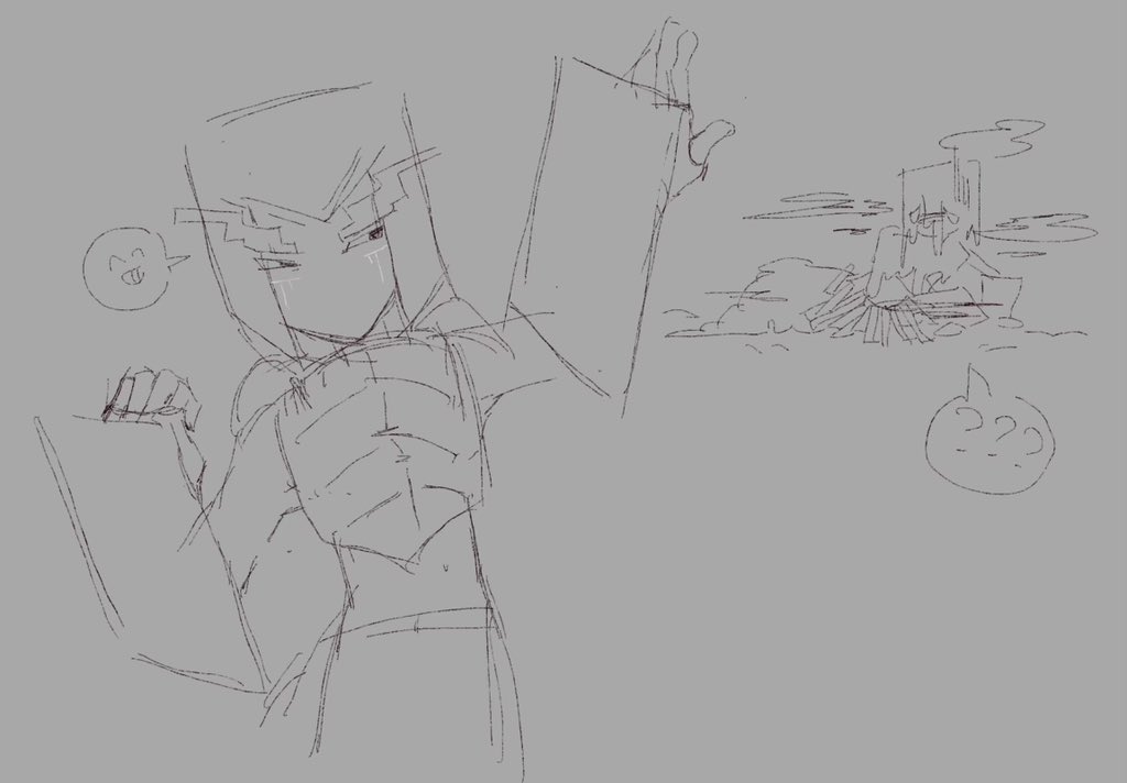 PomeloYwagv's tweet photo. #minecraftㅤ #minecraftoc 
idk. they are Blaze and Breeze
But actually they have no intersection in the plot. https://t.co/462lLwwXCz