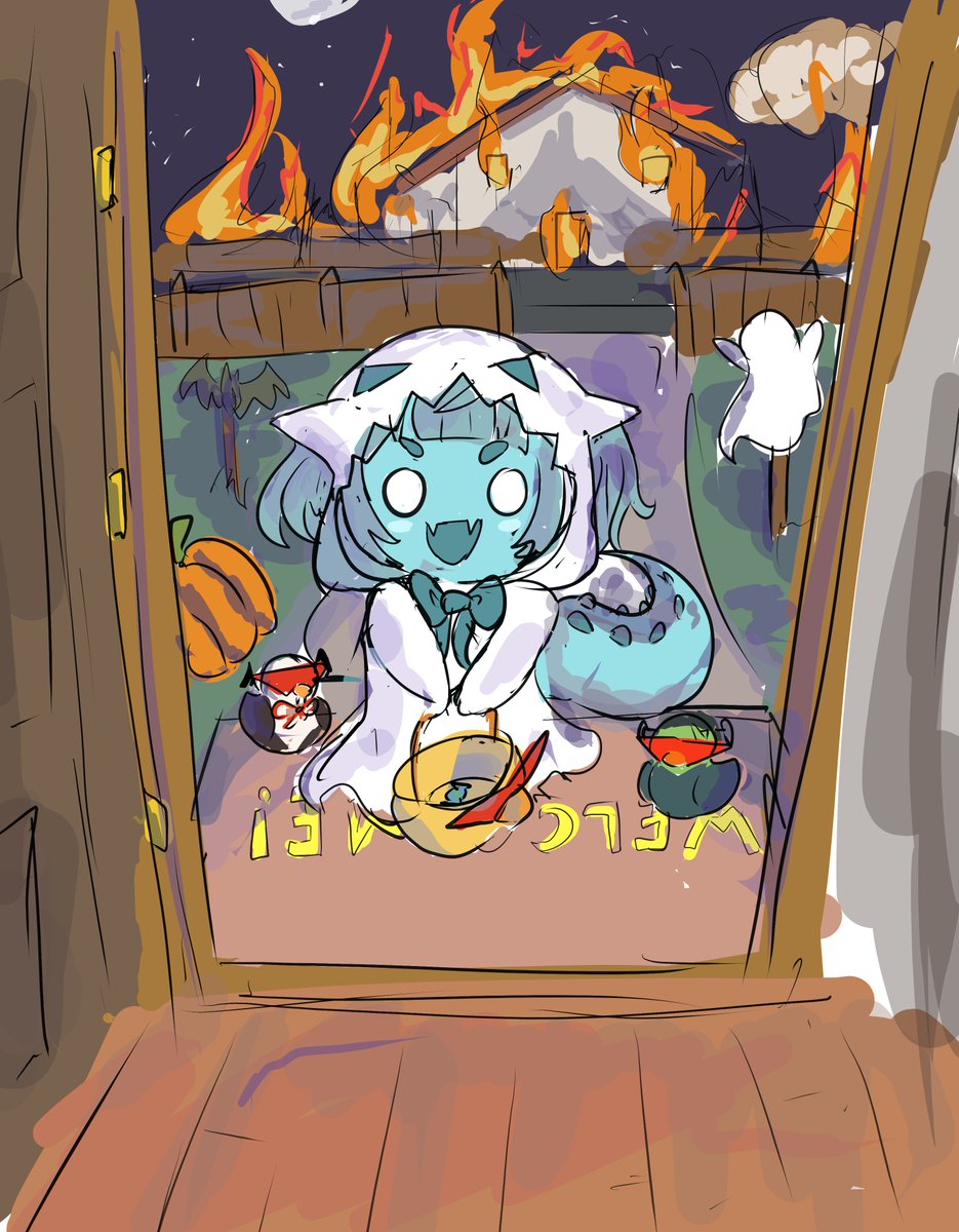 DarkeyeSide's tweet photo. Trick or treat!
#Nityart https://t.co/9VUYcdy5nP