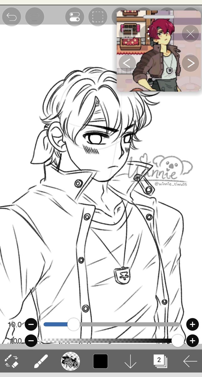 winnie_tiara05's tweet photo. I want to finish this fanart i promised to my oomf first before i'm moving to the art raffle prizes 🥹🙏🏻(harusnya buat bday gift bulan Agustus tapi ini udah lewat banget🤧)
Is someone playing Fields of Mistria? 🤭🌻✨
#sketch #March #FieldsofMistria #fanart https://t.co/XKbpvjlPN4