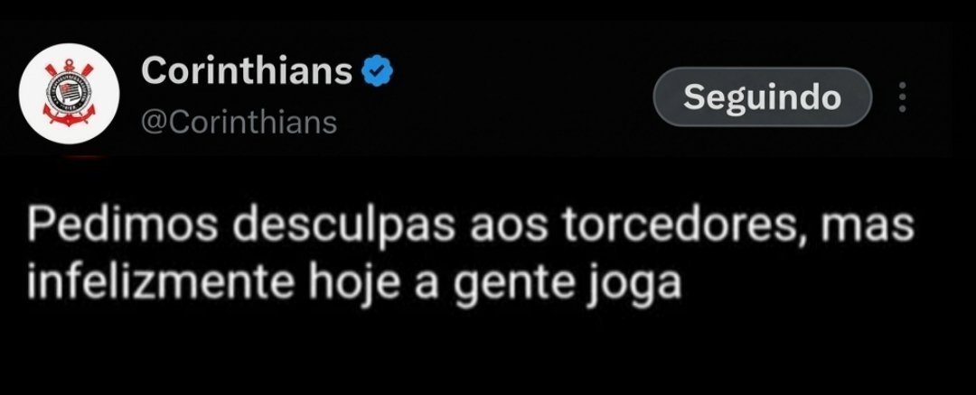 elyelsccp's tweet photo. Pra desespero de mais de 35 milhões de pessoas infelizmente hoje tem Corinthians.... https://t.co/hRmmsQxox7