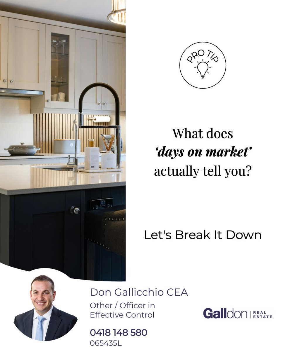 GalldonRE's tweet photo. Days on market is more than just a number, it's a sign of how buyers are responding to your home. 🏡

It can reveal:
📈 If your price matches the market
👀 Whether buyers are engaging
💬 What feedback is telling you
⏳ When it's time to adjust your strategy https://t.co/gTqQc6IwDQ