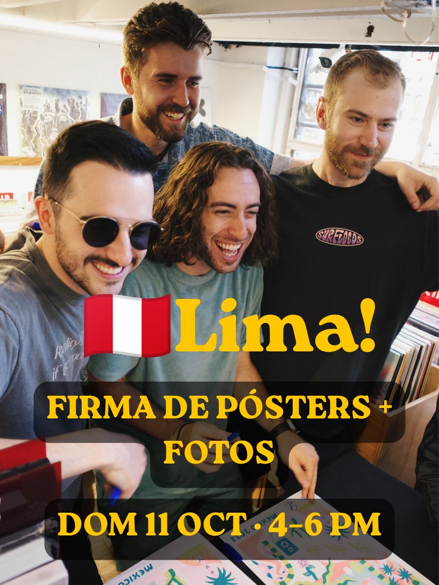TiplingRock's tweet photo. Lima! come hang with us for a poster signing on Sunday! save a spot at the link below 

https://t.co/WAyw05oidJ https://t.co/GXR4pUBesV