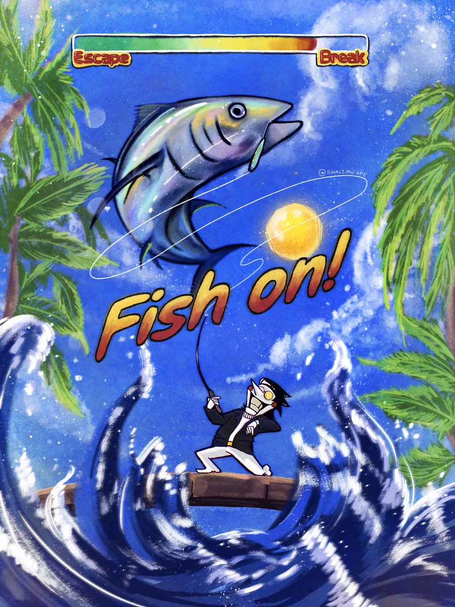 shallowape's tweet photo. [[REEL IT IN!]] 🎣 #SPAMTOBER #spamton #deltaruneㅤㅤㅤ https://t.co/tdxs42PzbJ