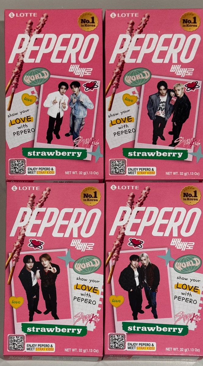 shoyoskz's tweet photo. stray kids x pepero new global packages!! https://t.co/TJTrtbiWF0