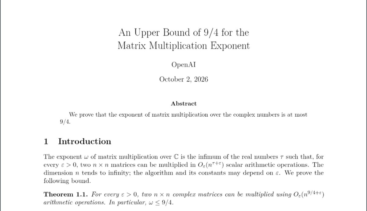 cloneofsimo's tweet photo. Context: LLM resolved latest theoretical bound for matmul and gradient descent https://t.co/Z200ljf436