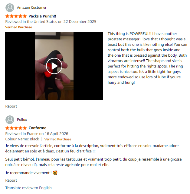 VossScar's tweet photo. 🔥This Prostate Massager &amp; Anal Vibrator hits prostate, perineum, anus &amp; penis with 10 thrusting + 10 vibration modes. Soft silicone, IPX7 waterproof, USB rechargeable &amp; super quiet. Take control of your ecstasy now! #ProstateMassager #AnalToy #SexToysForMen https://t.co/45aUKunlWd