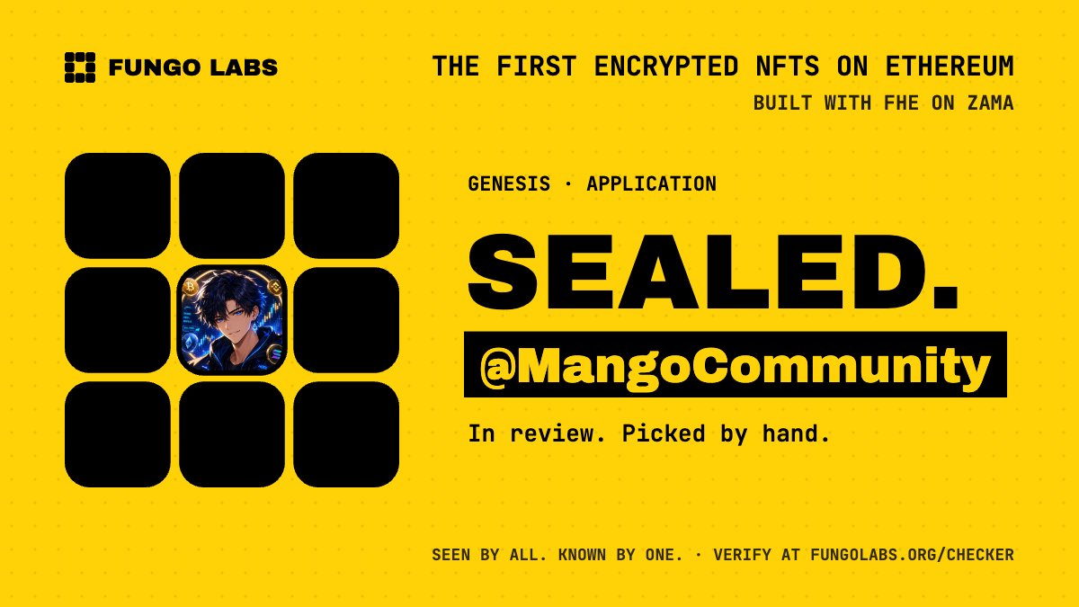 MangoCommunity's tweet photo. 玩策略游戏，最有意思的就是猜对手的底牌。Fungo Labs 把这种感觉带进 NFT：核心属性只有持有人能看，合约却能用加密数值结算对战。如果后续游戏做好了，藏招、试探和出其不意都有发挥空间。我期待看到这些隐藏属性真正影响玩法。

@fungolabs https://t.co/yYsWGqbVgX