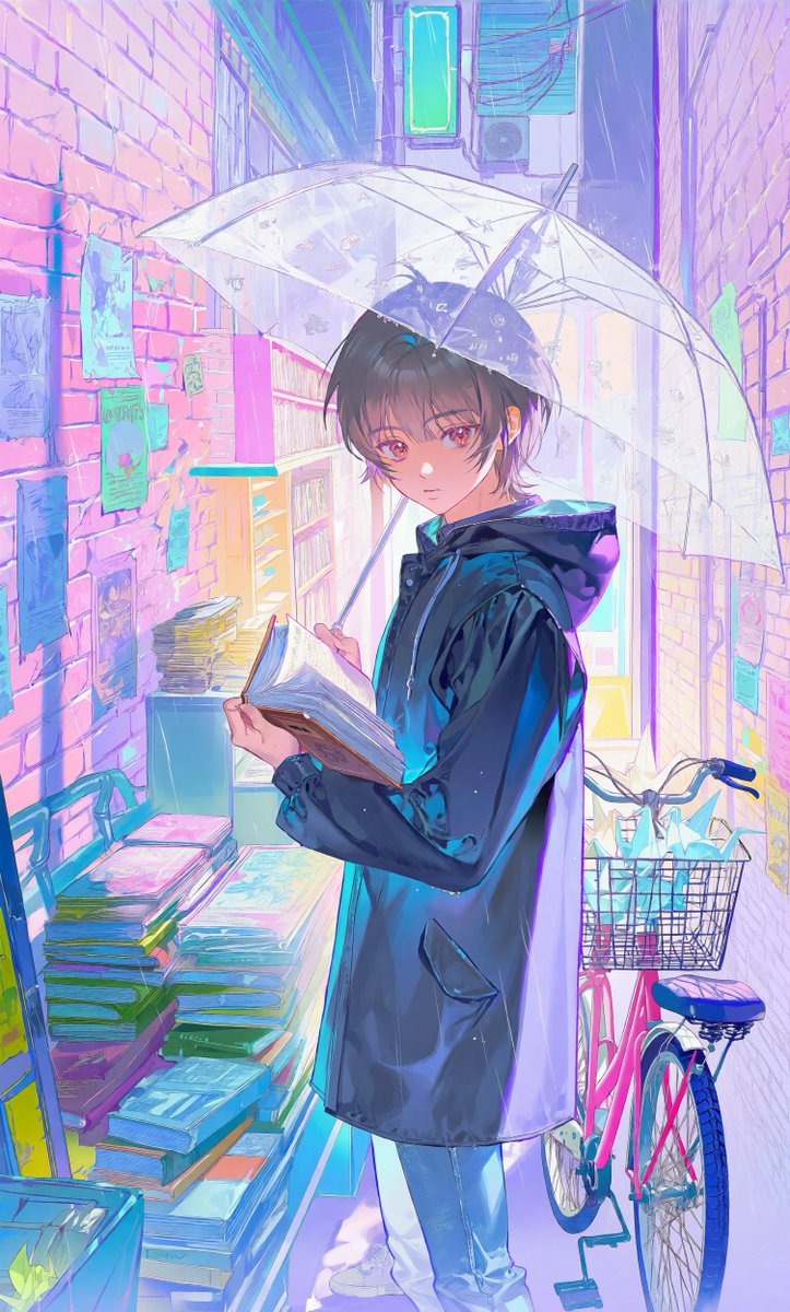 wiselythinker's tweet photo. The Reader in the Rain📖🌧️✨
https://t.co/L1qFGQ75NF
#PixAI #PixAITsubakiV3 @PixAI_Official #AIイラスト #AIart️ https://t.co/886FkAAiwU