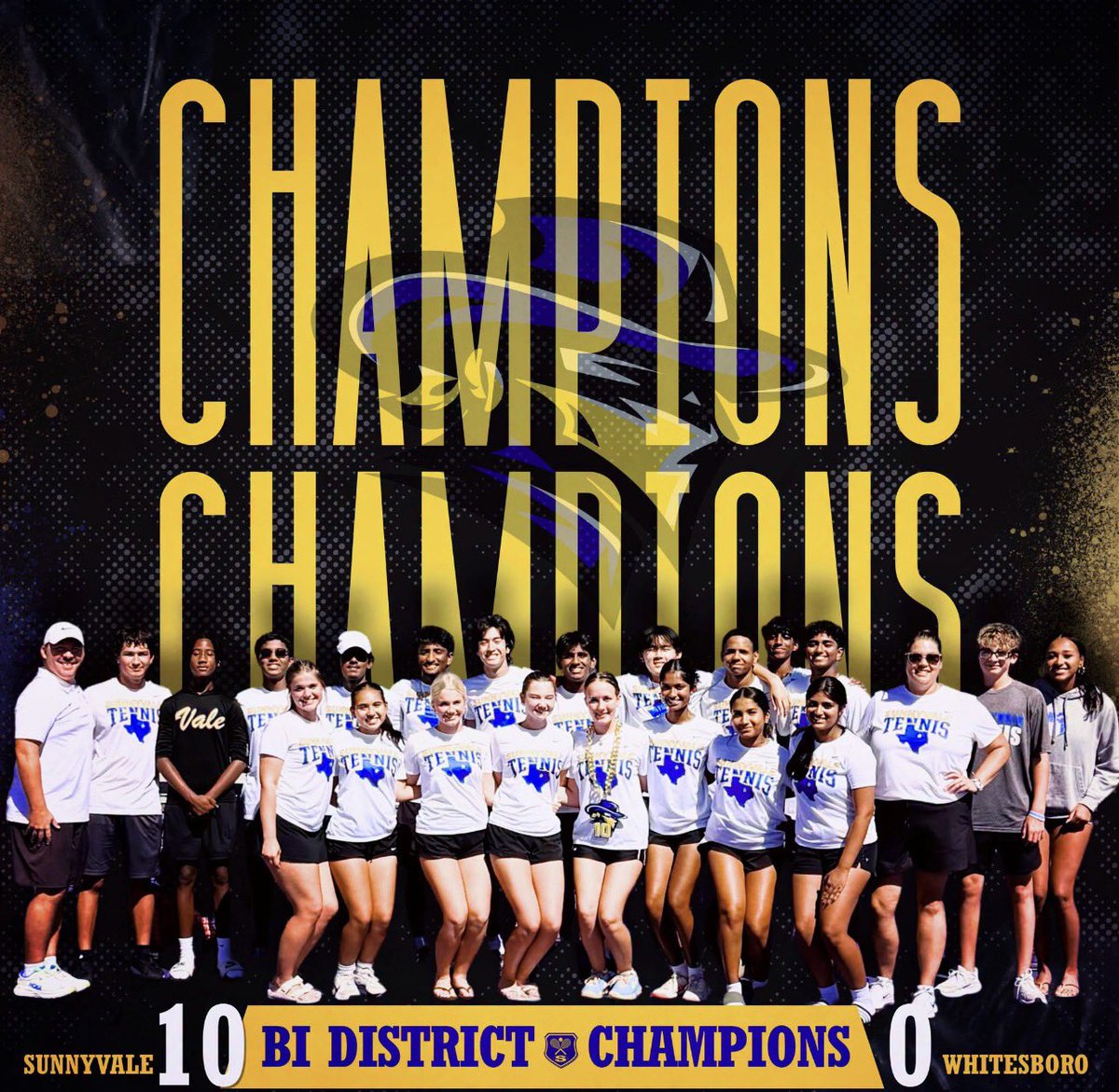 RaiderBuilt's tweet photo. 🎾Congratulations to Raider Tennis 🎾Bi-district CHAMPIONS! 
10-0 over Whitesboro! https://t.co/BE8qYzY4zD