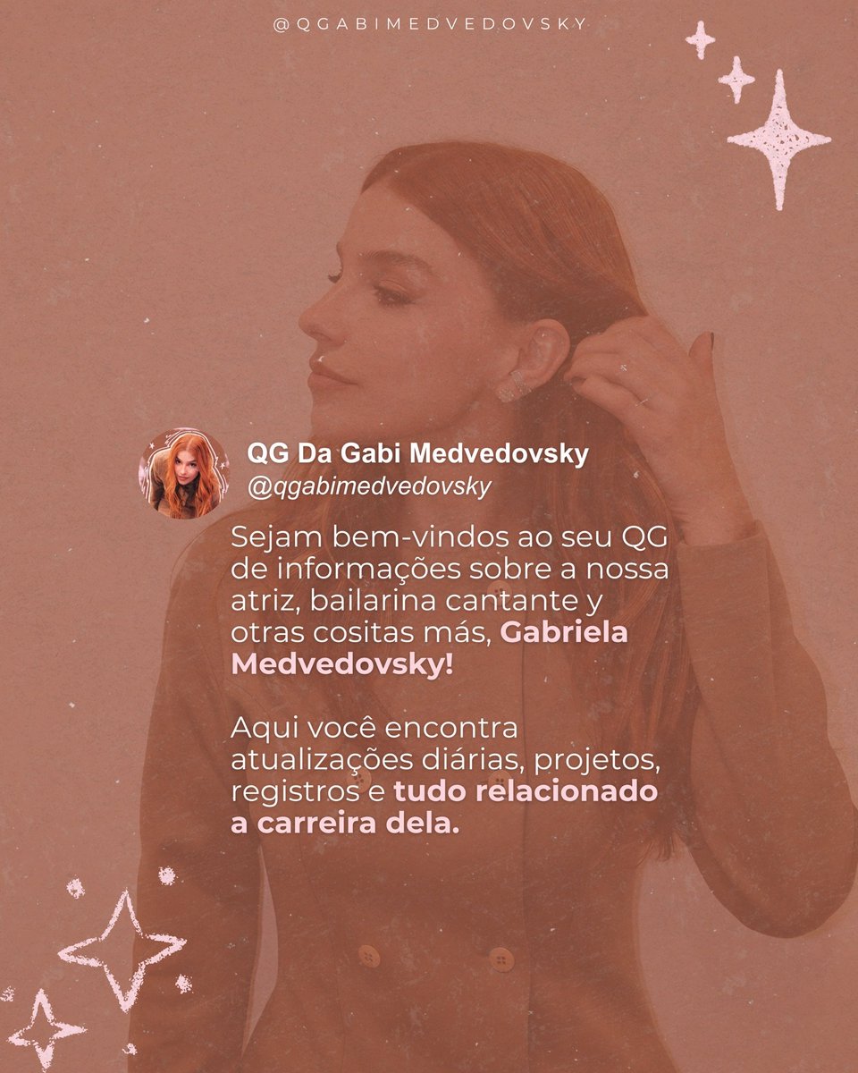 qggabimedved's tweet photo. Sigam a gente no Instagram e ativem as notificações para ficar por dentro de cada atualização sobre a Gabriela!

Instagram: @qgabimedvedovsky

https://t.co/LKnpJuqvSZ https://t.co/EVI1lCJvtS