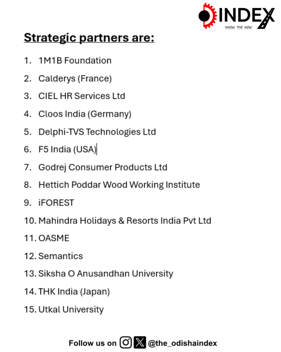 the_odishaindex's tweet photo. Odisha Government exchanged MoUs with strategic partners to bolster the state's technical education and workforce development. https://t.co/9In6Osfvq4