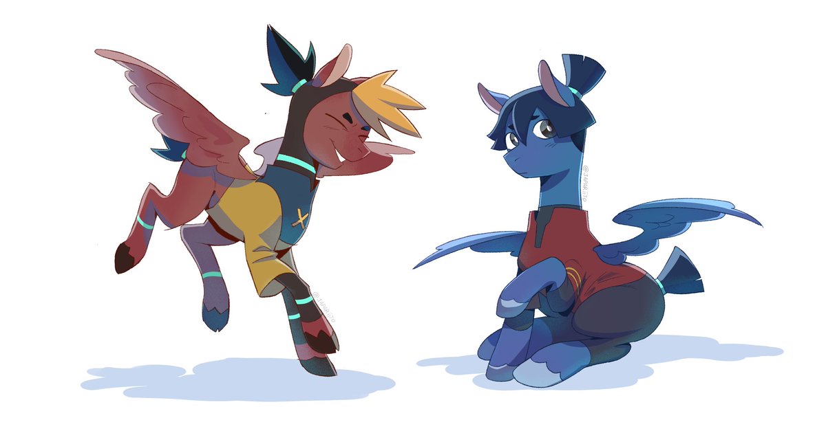 japariito's tweet photo. No subo muchas cosas por acá pero para celebrar que se estrenó #electroandes comparto unos ponys que hice cuando recién había terminado mis tomitas de clean up en la producción :’) @bellolandia #pietro #cal https://t.co/gAJRRe8fSm