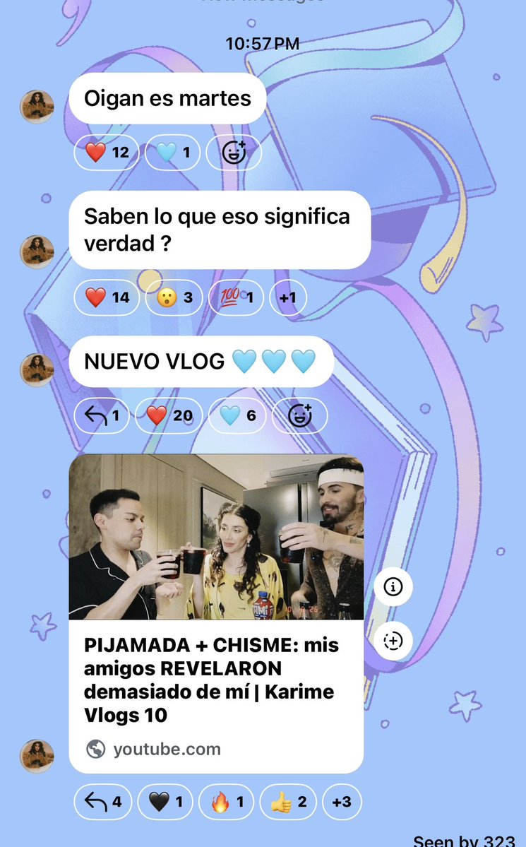 CMBYCMB's tweet photo. Perrisimas Mensaje de la Queen @realkarime desde su canal de difusión Perrisimos de IG.
Vlog 10: PIJAMADA + CHISMES: mis amigos REVELARON demasiado de mí .
https://t.co/t02RSeO9pC
#KarimePindter #Vlog10 #Perrísimas https://t.co/JVE6wrJbHt