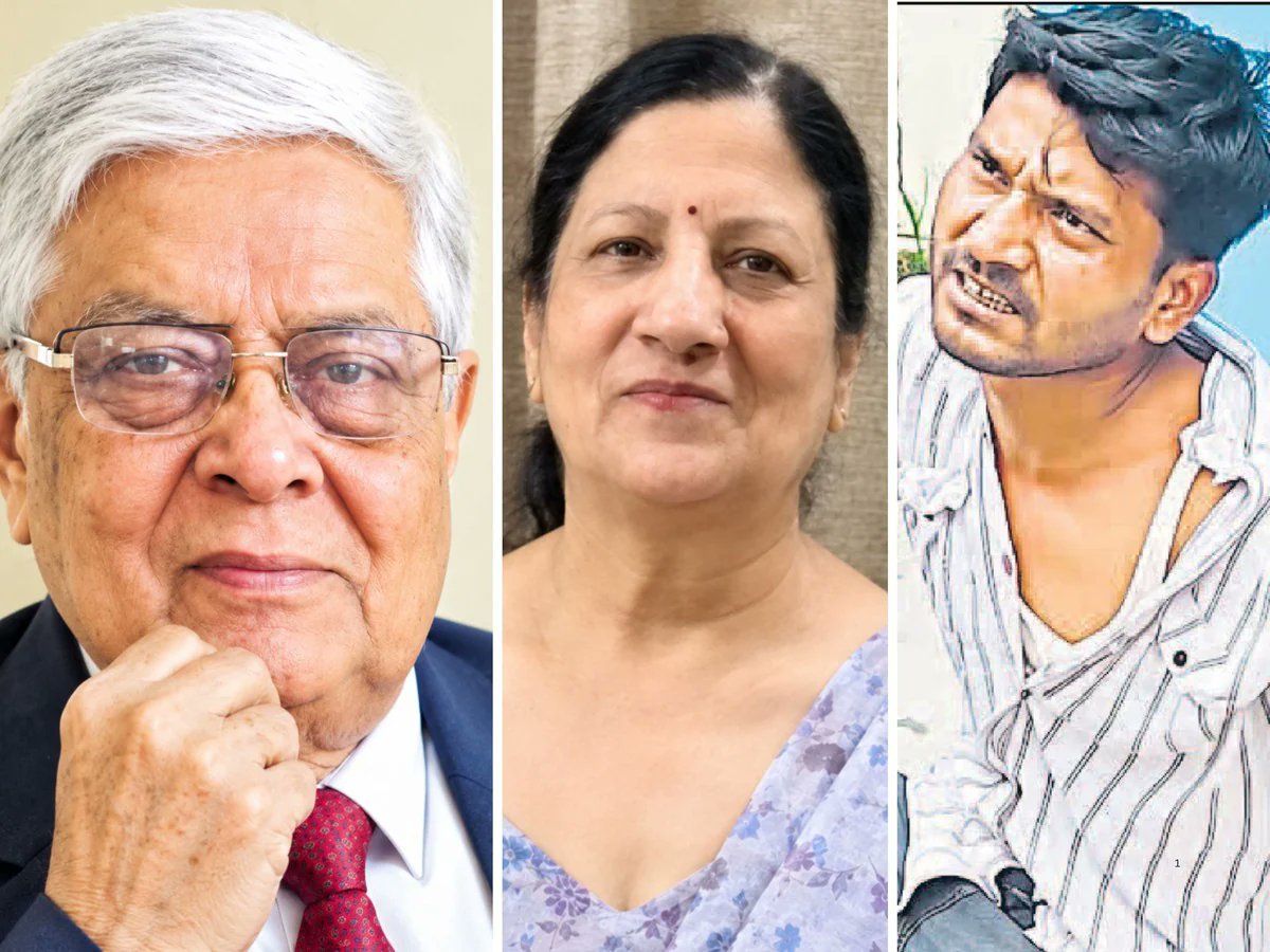 Sachingupta's tweet photo. उत्तराखंड -
देहरादून में 300 रुपए दिहाड़ी कम देने पर प्लंबर राजकुमार ने एक परिवार के 3 लोगों की हत्या कर दी। रमेश कपूर, पत्नी रजनी कपूर और घरेलू सहायिका शीला को पेचकस से गोदकर मार डाला। आरोपी के मुताबिक, दिहाड़ी 600 रुपए तय हुई थी, लेकिन दंपति सिर्फ 300 रुपए दे रहे थे। इसी पर विवाद आगे बढ़ा था। आरोपी गिरफ्तार है।