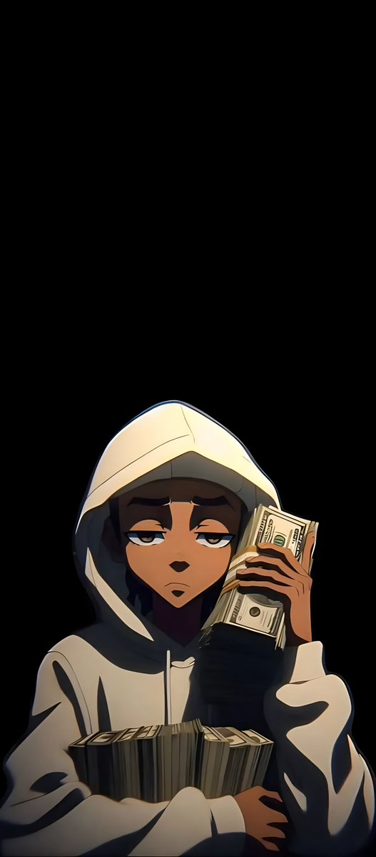 Moodyabstract's tweet photo. Mind on the money. 💸🖤
Dark street-style Riley Freeman setup for a bold OLED look. Clean and minimal lock screen aesthetic. 📲✨
📲 Save &amp; Bookmark this post for your lock screen!
#PhoneWallpaper #RileyFreeman #TheBoondocks https://t.co/A6idveJy4C
