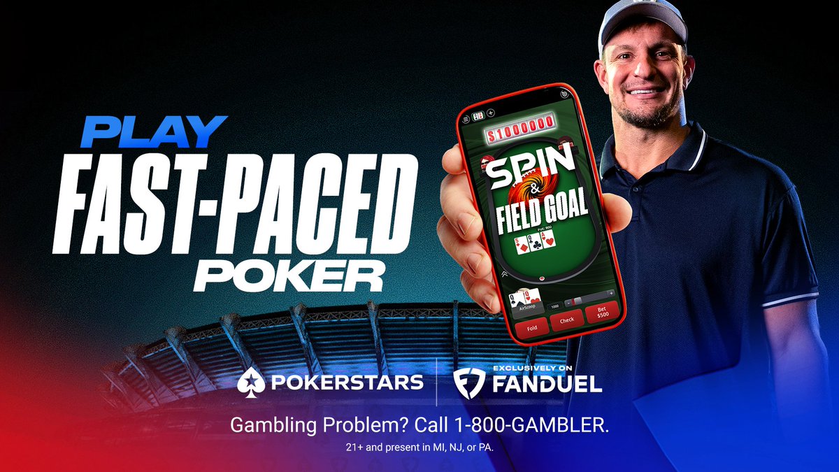 PokerStarsUSA's tweet photo. COMPETITION TIME. To win 1 of 20 $5 Spin & Field Goal tickets on PokerStars exclusively on @FanDuel

Tell us how many points for a Field Goal in the #NFL. Easy!

Add your new username when replying for ticket credits. Random draw of winners. Entries close Tuesday 12th October 

T and Cs: https://t.co/5tZCBbhJIf