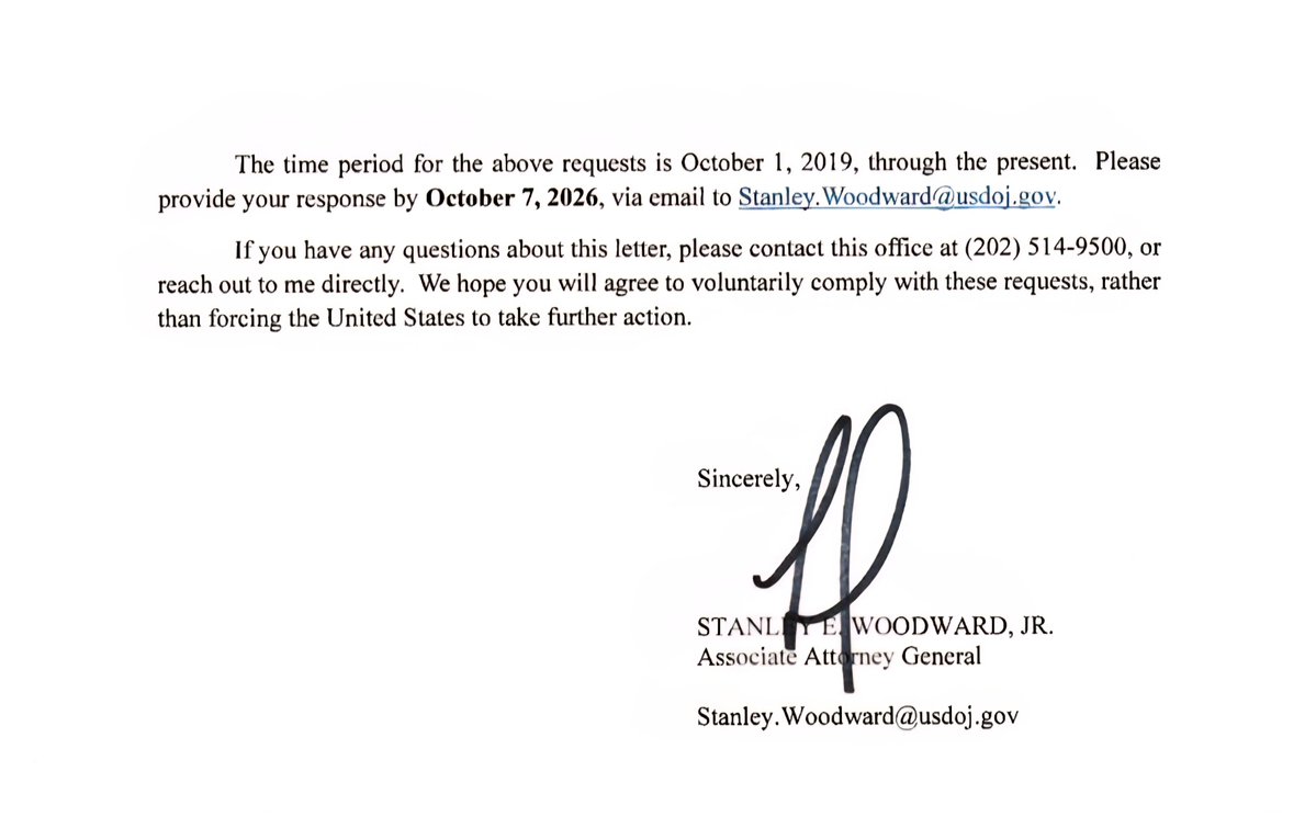 AzRepGillette's tweet photo. It would seem that the DOJ has come the same question that I previously posted. 

Especially when Arizona Statute states the "Recorder may" non SoS. https://t.co/cwNe1k2gSW