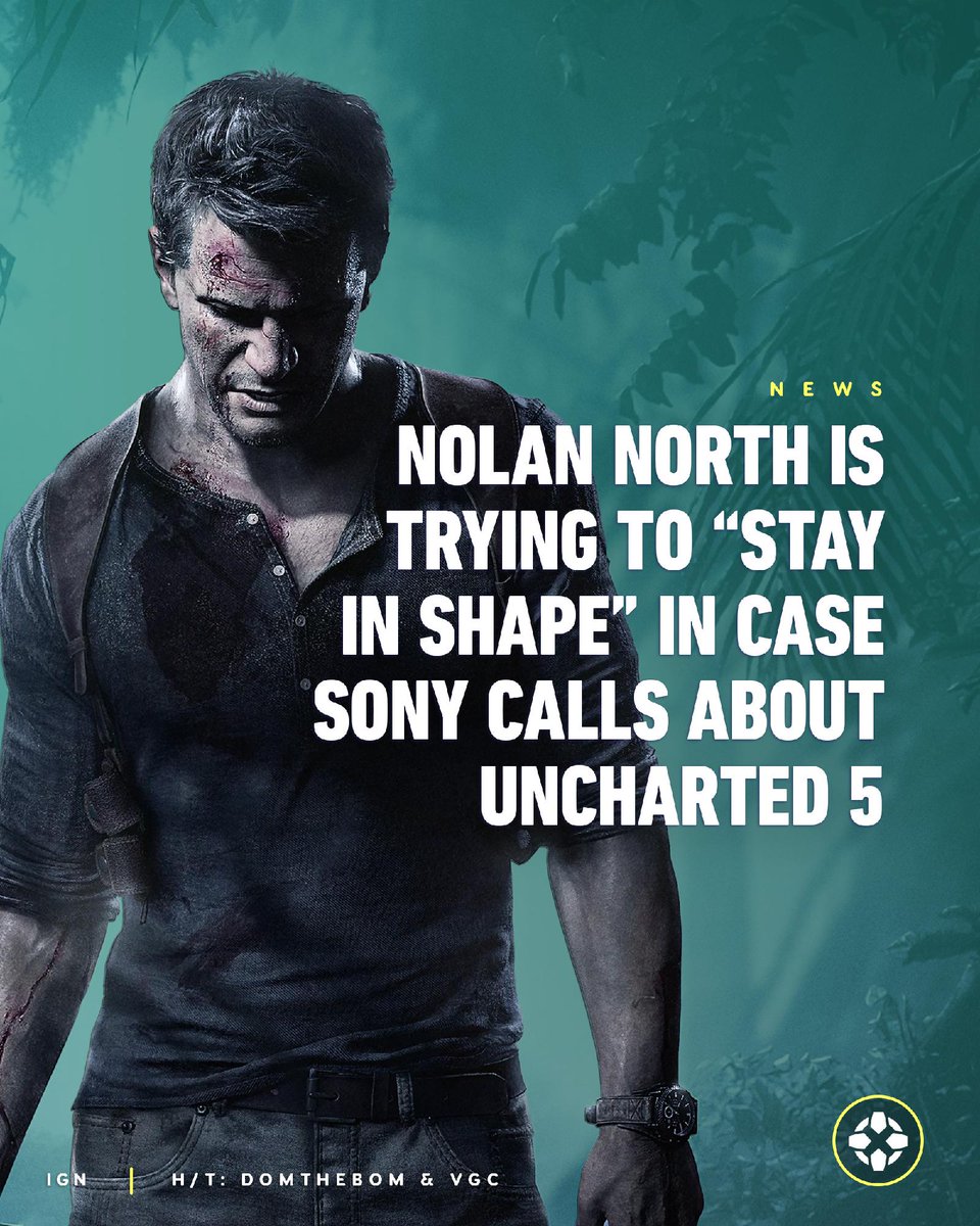 IGN's tweet photo. Nolan North says he's trying to "stay in shape, just in case" he was needed as Nathan Drake if PlayStation wanted to make Uncharted 5. https://t.co/3ON6TQTmIe https://t.co/CQVHneDtxR