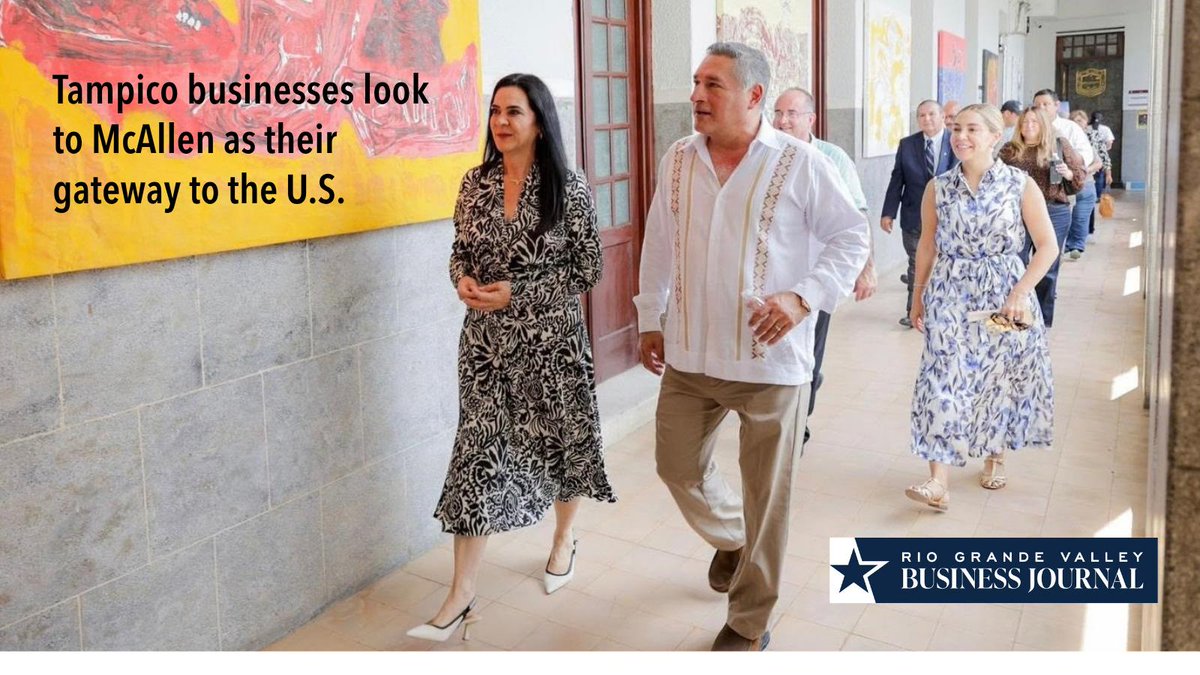 RGVBizJournal's tweet photo. About 25 Tampico, Mexico, businesses, mostly food and beverage, are exploring U.S. expansion through McAllen's Soft-Landing Program after a Sept. 9 pitch event. Next stop: a national franchise convention in Guadalajara.
#McAllen #RGV #Tampico #Franchise #BorderEconomy https://t.co/DGBUdLnDgM