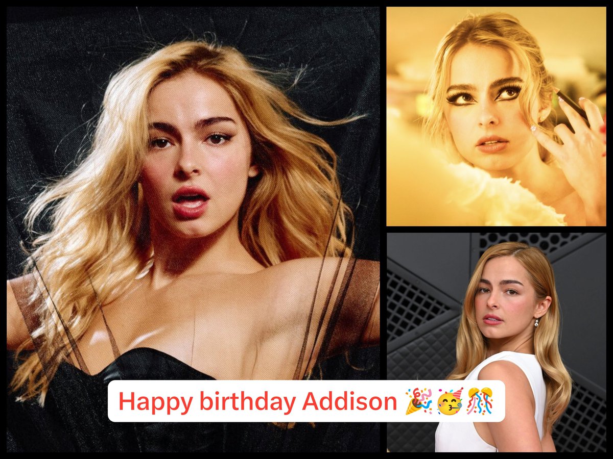 Blackjack2569's tweet photo. #addisonrae #happybirthdayaddisonrae #birthdaysinger #addisonraefan #happybirthday
Hoy es un dรญa especial porque es el cumpleaรฑos de Addison ๐๐ฅณ๐
Happy birthday Addison ๐๐ฅณ๐ https://t.co/1L2RxyyZ4A