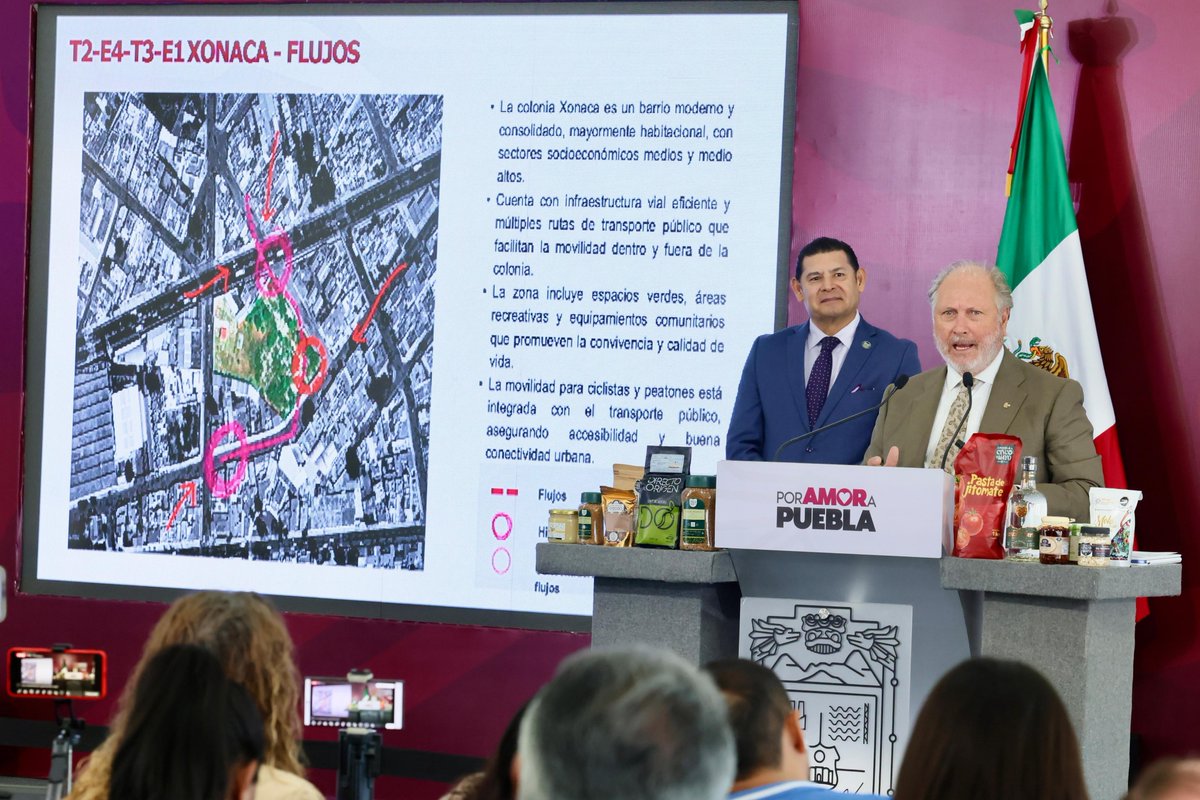 NoticiasID365's tweet photo. @armentapuebla_ @JLG_PARRA 🚡 La Fundación Mary Street Jenkins donó 7 mil m² en Xonaca para impulsar el proyecto. El sistema contempla 94 torres, 9 estaciones y nuevas conexiones para peatones y ciclistas, con el objetivo de ampliar las alternativas de movilidad y mejorar los espacios públicos. https://t.co/ebmAWlCqE0
