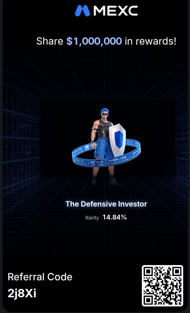 mouradbourga's tweet photo. @MEXCOceania The defensive investor 🛡️
Uid : 98206377
@BaAzizi82 https://t.co/DcB0uUy6hV