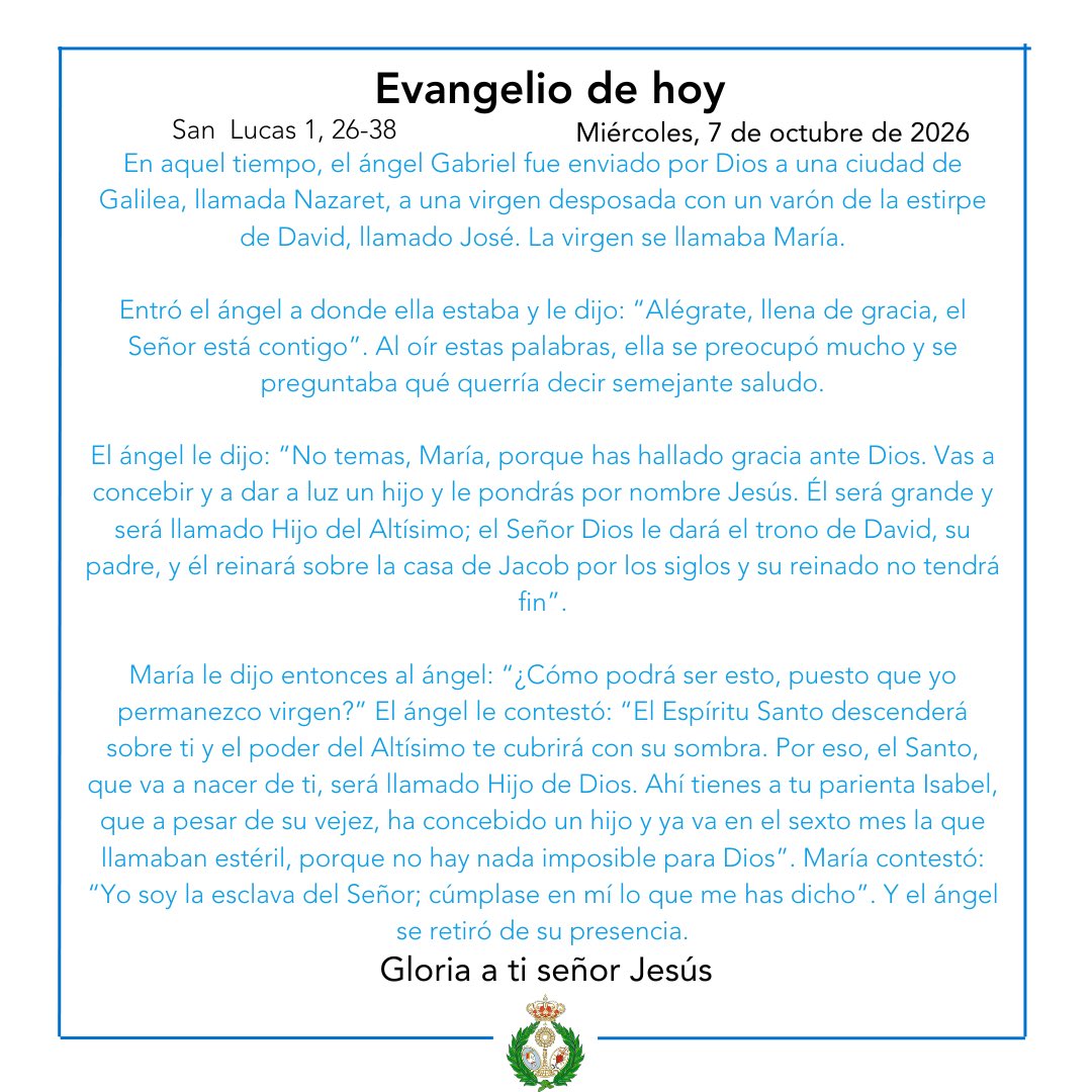 HdadHiniesta's tweet photo. ✝️ EvangelioDeHoy, 📜 San Lucas {1, 26-38} Puedes leerlo al completo deslizando ➡️  

📸 Jose Luis Barragán 

#SoydelaHiniesta https://t.co/JuaxiVYejn