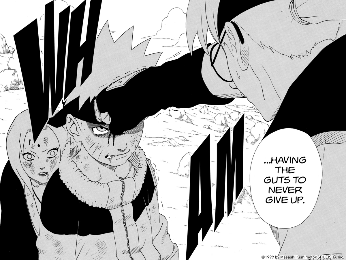 NARUTO_info_en's tweet photo. "Having the guts to never give up."

#NARUTO https://t.co/Lkt4ikvwUF