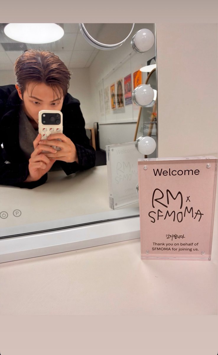 RM_supporters's tweet photo. [RM INSTAGRAM STORY] 

(2026.9.29.)

RM 큐레이터 데뷔 🥹🎉

RM X SFMOMA
CURATED BY RM
#RMxSFMOMA
#ArtThatStaysWithYou

#방탄소년단RM #RM
#김남준 #rkive #BTSRM https://t.co/9yYwMXHl1o