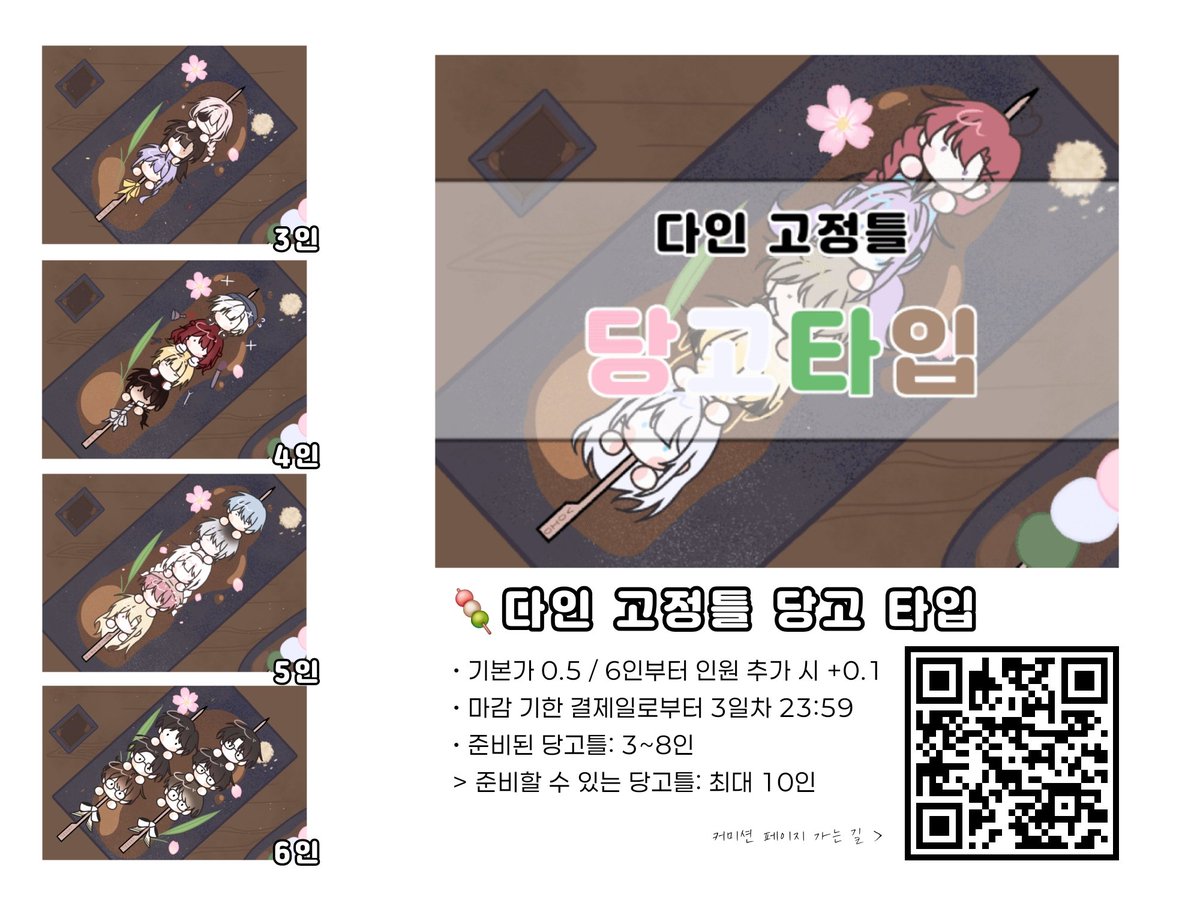cohi3933's tweet photo. #커미션
#rt_이벤트 

굉장히 가지고 싶은 것이 있기 때문에... 커미션을 열심히 굴려야 합니다 👀

>> 목표 금액 달성 시 추첨을 통하여 한 페어 작업해 드립니다! <<
------------------
준비된 틀: 3~8인 당고

가격: 3~5인 / 0.5
6인 이상 / 인당 +0.1
마감기한: 3일
> 웬만하면 당일에 마감합니다 https://t.co/wuuL0Rj6Hl