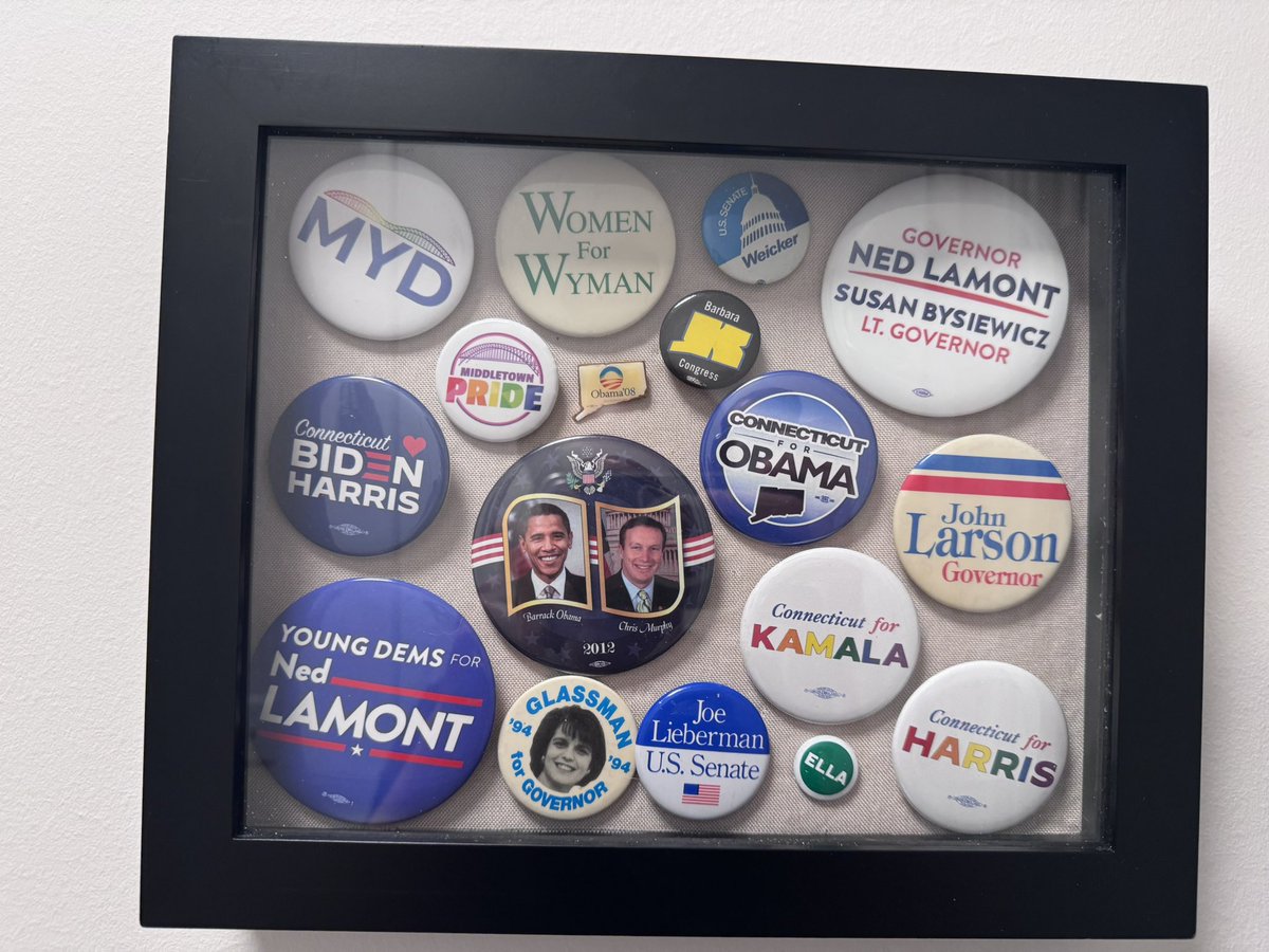 WeickerLiker's tweet photo. Is this an excuse to post my newly reframed CT button collection? @chairbailey https://t.co/FsyPEUPs9y