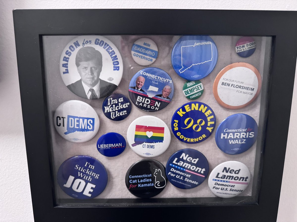 WeickerLiker's tweet photo. Is this an excuse to post my newly reframed CT button collection? @chairbailey https://t.co/FsyPEUPs9y
