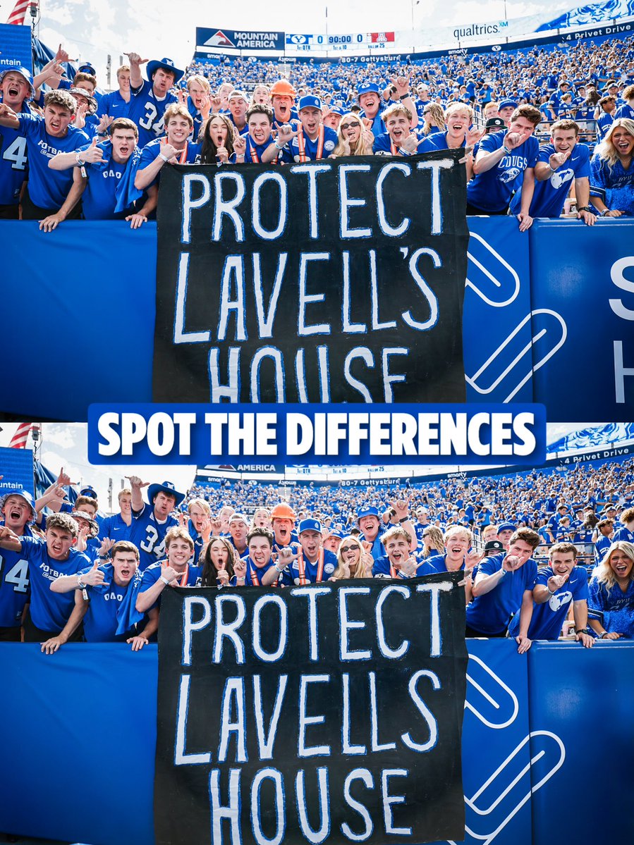 BYUCougars's tweet photo. comment below what differences you find 👀🔍 https://t.co/6Vtq9aHOPT