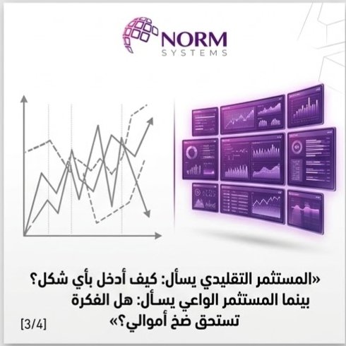 NormSystem's tweet photo. في عالم الأعمال.. قمة الذكاء الاستثماري أحياناً هي امتلاك شجاعة التريث والرفض! ⚖️♟️
​قرار مبني على دراسة سوق دقيقة، يحمي استثمارك من مخاطر الخسائر. 📊
​في NORM نمنحك الرؤية الكاملة والتحليل العميق لاتخاذ قرارات أذكى. 💡
​📲0579677703
​#استثمار #ريادة_الأعمال #دراسة_سوق https://t.co/2Hj9SBpXgX