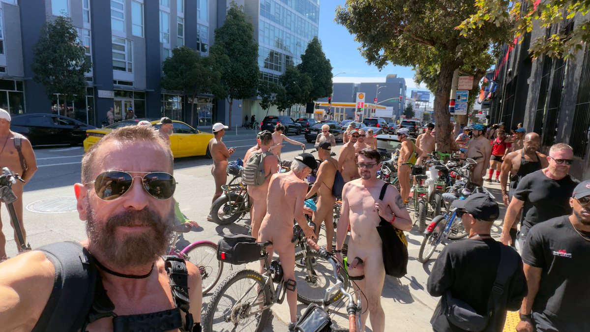 RealBionicRod's tweet photo. The Folsom Naked Bike Ride at Mr. S Leather #Folsom #Folsom2026 #Bigdick #Bionic #BionicRod @realBionicRod https://t.co/6F7kTd9Ywy https://t.co/Ut0IBhrpde