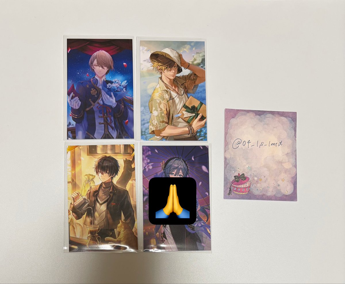 04_ls_lmtd's tweet photo. 【交換】にじさんじ ノスタルジアコレクション2026 ランダムコレクションカード Cグループ コレカ

譲：1枚目

求：2枚目 🔴＞🔵(全て友人分)

🔴を最優先で探しています。
お声がけが重なった場合は纏めて優先
グループ違いもあり難しいかと思いますが、お気軽にお声がけください！ https://t.co/9h1P8ret9F