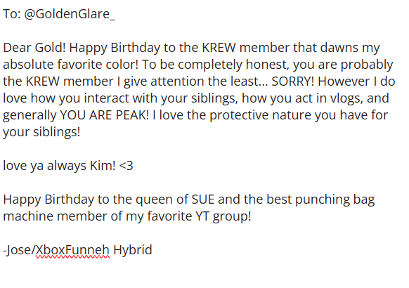 XbxKFHybrid's tweet photo. Happy Birthday to the Yellow one! @GoldenGlare_
#krew #goldenglare https://t.co/EVmDoI7EYE