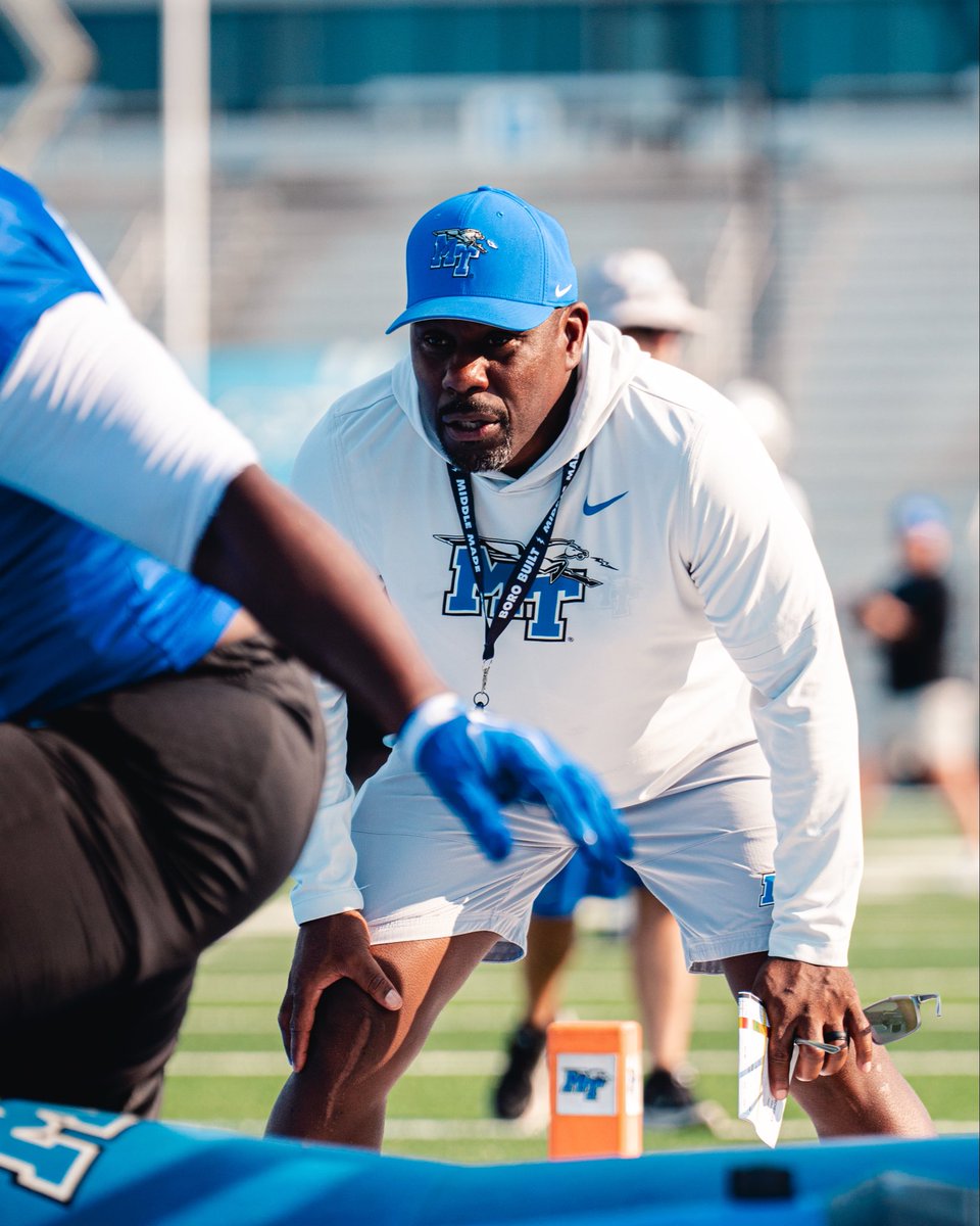 CoachDerekMason's tweet photo. Thank You to the Student Road Rally Group, Band of Blue Members and Blue Raider faithful that made it down to Jax State. Your presence was a wonderful sight and very much appreciated by our program💯🫶🏽

Blessings Always.., Coach Mason https://t.co/dWiT2SGGjR