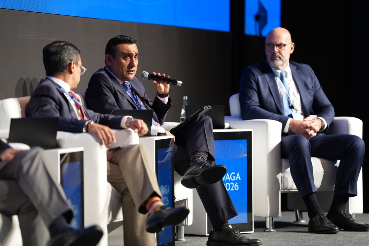 ACIWorld's tweet photo. 🔴 What role can the private sector play in airport development?

At #WAGA2026, ACI World Director General Justin Erbacci moderates a discussion bringing together perspectives from across the region.

On the panel:

• Martin Zazueta, Chief of Airports and Aeronautical Revenues, Grupo Aeroportuario del Pacífico
• Emerson Castro, Special Projects Directorate, @ProInversionPe
• Ricardo Gesse, CEO, Zurich Airport Brasil
• Lorenzo Ochoa, Executive Director, @Aeropuertos_Mex
• Julio Ribas, CEO, VINCI Airports Brasil

#ACIWorld
@AeroJorgeChavez @ACI_LAC