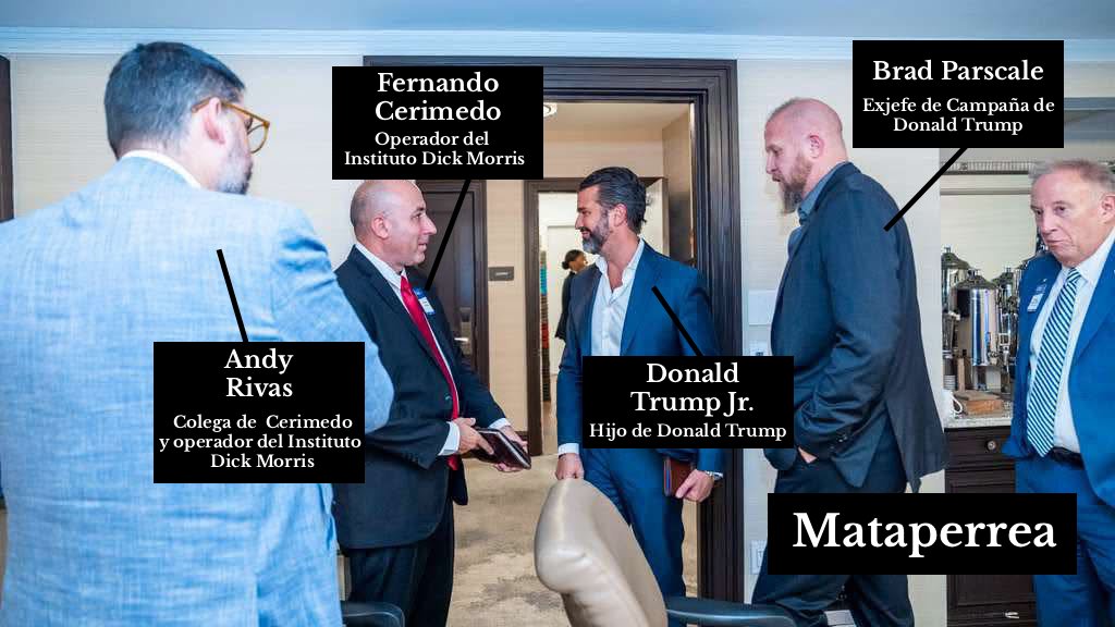 Mataperrea's tweet photo. 🚨#ATENCIÓN | A unas semanas de que Keiko Fujimori anuncie el ingreso del Perú al Escudo de las Américas liderado por EEUU, se revelan fotografías que evidencian el vínculo de Fernando Cerimedo con el entorno de Donald Trump.  

Fuente: Nadia Beller, expareja de Fernando Cerimedo https://t.co/9SEwHEjcOs