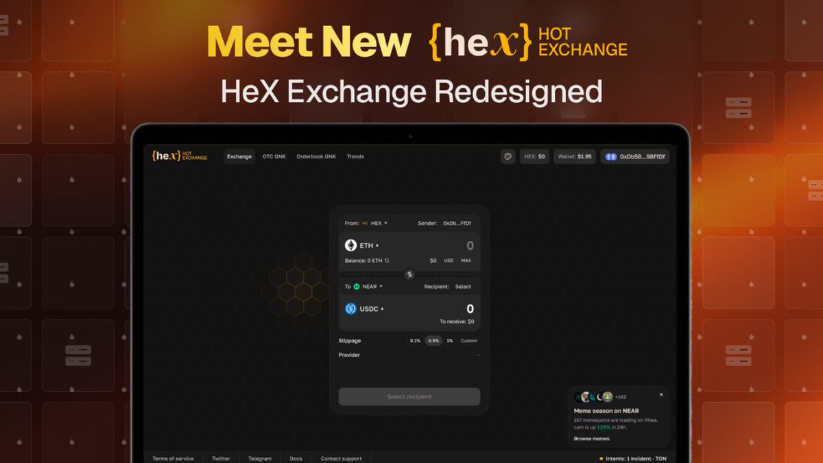 hotdao_'s tweet photo. 🙌 HeX - minor updates 

https://t.co/hJpGpLiE4C

🔥 Updated design, new screens for convenience, fresh animations, and groundwork for new sections - coming soon 

🔥 Improved swap routing and fixed common errors. If you have feedback on them - let us know, we'd be happy to make the product better ❤

More HeX updates are coming very soon, stay tuned ✌